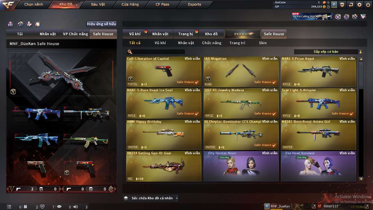 shop acc cf uy tin gia re